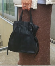 SHENERY | レザー巾着ショルダーバッグ(ショルダーバッグ)