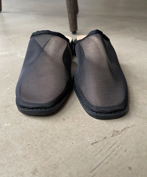 Shelly island(シェリーアイランド)の「メッシュミュール(サンダル・レディース・ブラック/ベージュ・M/L)」の3枚目の写真