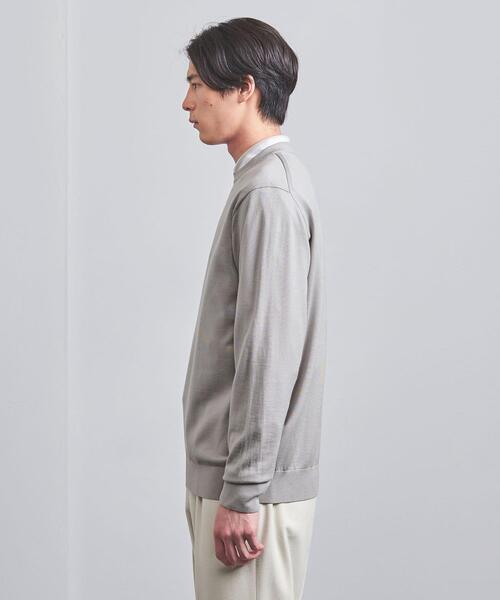 UNITED ARROWS（ユナイテッドアローズ）の「ハイゲージ クルーネック/セーター（ニット/セーター・メンズ・ライトグレー/ブラック/オレンジ/ケリー/レッド/ネイビー/グレー/パープル・S/M/L/XL）」の18枚目の写真