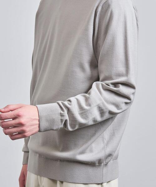 UNITED ARROWS（ユナイテッドアローズ）の「ハイゲージ クルーネック/セーター（ニット/セーター・メンズ・ライトグレー/ブラック/オレンジ/ケリー/レッド/ネイビー/グレー/パープル・S/M/L/XL）」の22枚目の写真