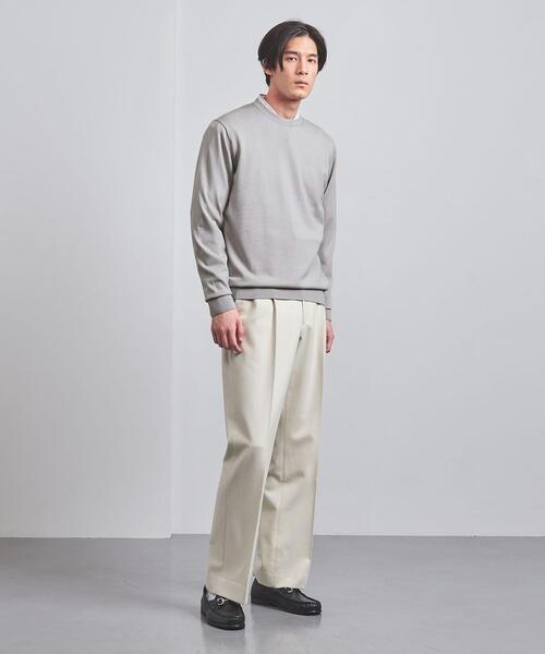 UNITED ARROWS（ユナイテッドアローズ）の「ハイゲージ クルーネック/セーター（ニット/セーター・メンズ・ライトグレー/ブラック/オレンジ/ケリー/レッド/ネイビー/グレー/パープル・S/M/L/XL）」の12枚目の写真