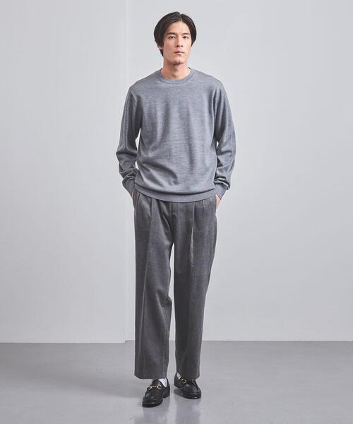 UNITED ARROWS（ユナイテッドアローズ）の「ハイゲージ クルーネック/セーター（ニット/セーター・メンズ・ライトグレー/ブラック/オレンジ/ケリー/レッド/ネイビー/グレー/パープル・S/M/L/XL）」の19枚目の写真