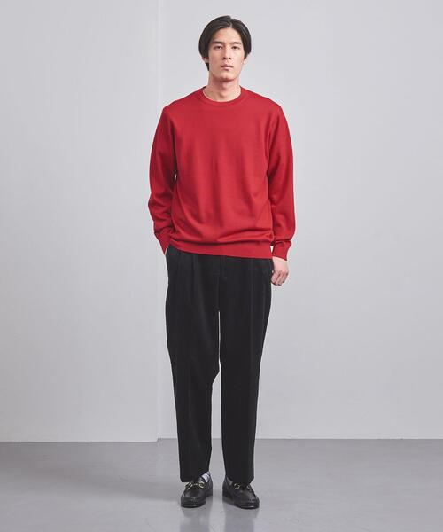 UNITED ARROWS（ユナイテッドアローズ）の「ハイゲージ クルーネック/セーター（ニット/セーター・メンズ・ライトグレー/ブラック/オレンジ/ケリー/レッド/ネイビー/グレー/パープル・S/M/L/XL）」の17枚目の写真