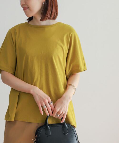 URBAN RESEARCH DOORS（アーバンリサーチドアーズ）の「ハイツイストコットンバックタックプルオーバー（Tシャツ/カットソー・レディース・イエロー系その他/ブラック/ブラウン・MEDIUM）」の17枚目の写真