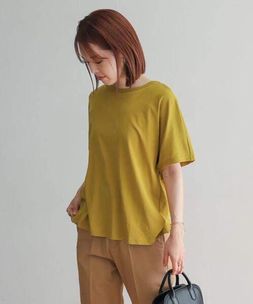 URBAN RESEARCH DOORS（アーバンリサーチドアーズ）の「ハイツイストコットンバックタックプルオーバー（Tシャツ/カットソー・レディース・イエロー系その他/ブラック/ブラウン・MEDIUM）」の20枚目の写真