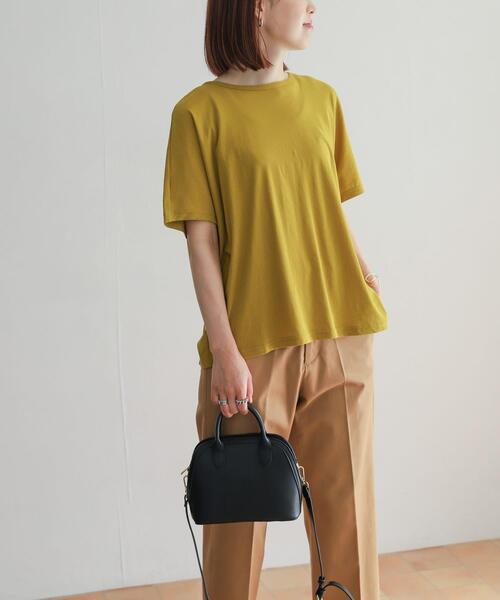 URBAN RESEARCH DOORS（アーバンリサーチドアーズ）の「ハイツイストコットンバックタックプルオーバー（Tシャツ/カットソー・レディース・イエロー系その他/ブラック/ブラウン・MEDIUM）」の22枚目の写真