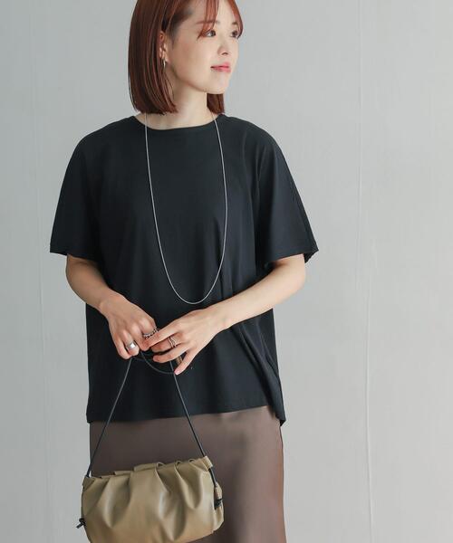 URBAN RESEARCH DOORS（アーバンリサーチドアーズ）の「ハイツイストコットンバックタックプルオーバー（Tシャツ/カットソー・レディース・イエロー系その他/ブラック/ブラウン・MEDIUM）」の15枚目の写真