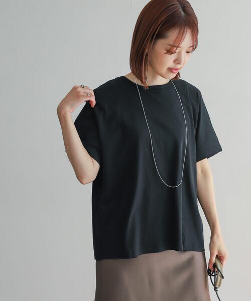 URBAN RESEARCH DOORS（アーバンリサーチドアーズ）の「ハイツイストコットンバックタックプルオーバー（Tシャツ/カットソー・レディース・イエロー系その他/ブラック/ブラウン・MEDIUM）」の14枚目の写真