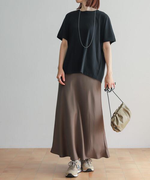 URBAN RESEARCH DOORS（アーバンリサーチドアーズ）の「ハイツイストコットンバックタックプルオーバー（Tシャツ/カットソー・レディース・イエロー系その他/ブラック/ブラウン・MEDIUM）」の7枚目の写真