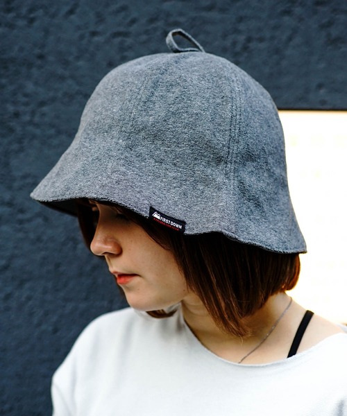 FIRST DOWN（ファーストダウン）の「【FIRST DOWN/ファーストダウン】表パイル素材　抗菌　防臭　サウナハット（ハット・メンズ・グレー/ブラック・FREE）」の10枚目の写真
