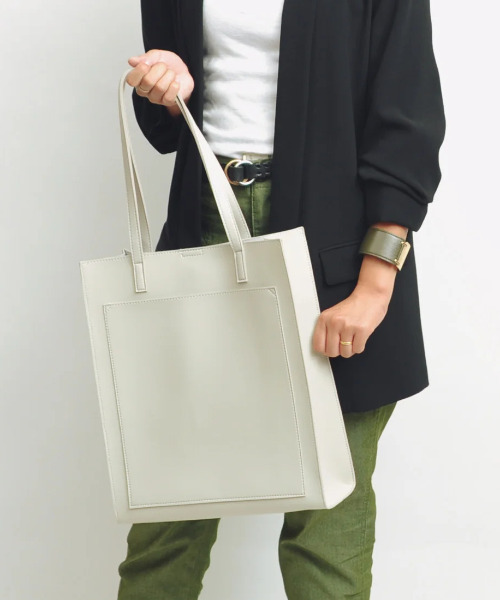 カシュカシュ cachecache / WEB限定シンセティックレザーフロントポケットトート（トートバッグ）｜cache cache（カシュ カシュ）