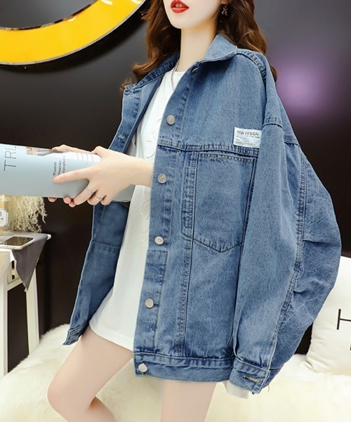 【⭐︎未使用品⭐︎】pinue オーバーサイズデニムジャケット pinue オーバーサイズデニムジャケット カーキ｜レディース