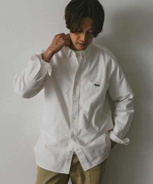 PENNEYS(ぺニーズ)の「『別注』PENNEYS×DOORS THE FOX オックス BUTTONDOWN SHIRTS(シャツ/ブラウス・メンズ・グレー/ライトブルー/ホワイト・LARGE/MEDIUM/SMALL)」の2枚目の写真