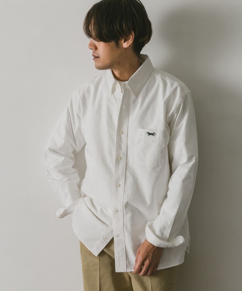 PENNEYS(ぺニーズ)の「『別注』PENNEYS×DOORS THE FOX オックス BUTTONDOWN SHIRTS(シャツ/ブラウス・メンズ・グレー/ライトブルー/ホワイト・LARGE/MEDIUM/SMALL)」の4枚目の写真