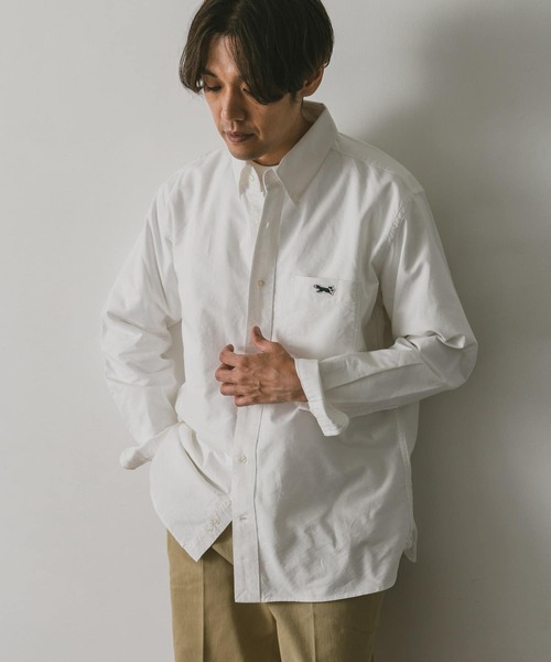 PENNEYS(ぺニーズ)の「『別注』PENNEYS×DOORS THE FOX オックス BUTTONDOWN SHIRTS(シャツ/ブラウス・メンズ・グレー/ライトブルー/ホワイト・LARGE/MEDIUM/SMALL)」の5枚目の写真