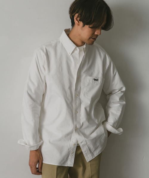 PENNEYS(ぺニーズ)の「『別注』PENNEYS×DOORS THE FOX オックス BUTTONDOWN SHIRTS(シャツ/ブラウス・メンズ・グレー/ライトブルー/ホワイト・LARGE/MEDIUM/SMALL)」の6枚目の写真