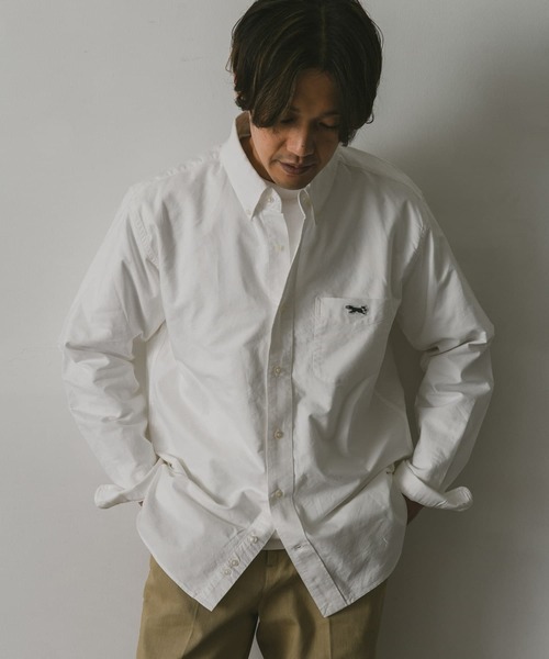PENNEYS(ぺニーズ)の「『別注』PENNEYS×DOORS THE FOX オックス BUTTONDOWN SHIRTS(シャツ/ブラウス・メンズ・グレー/ライトブルー/ホワイト・LARGE/MEDIUM/SMALL)」の7枚目の写真