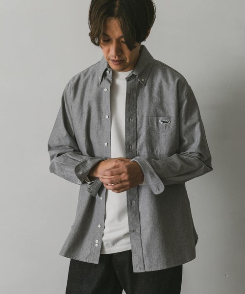 PENNEYS(ぺニーズ)の「『別注』PENNEYS×DOORS THE FOX オックス BUTTONDOWN SHIRTS(シャツ/ブラウス・メンズ・グレー/ライトブルー/ホワイト・LARGE/MEDIUM/SMALL)」の14枚目の写真