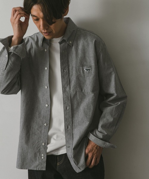 PENNEYS(ぺニーズ)の「『別注』PENNEYS×DOORS THE FOX オックス BUTTONDOWN SHIRTS(シャツ/ブラウス・メンズ・グレー/ライトブルー/ホワイト・LARGE/MEDIUM/SMALL)」の16枚目の写真