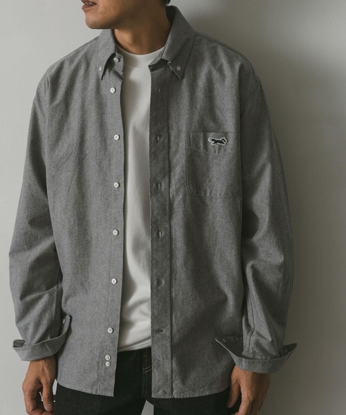 PENNEYS(ぺニーズ)の「『別注』PENNEYS×DOORS THE FOX オックス BUTTONDOWN SHIRTS(シャツ/ブラウス・メンズ・グレー/ライトブルー/ホワイト・LARGE/MEDIUM/SMALL)」の18枚目の写真