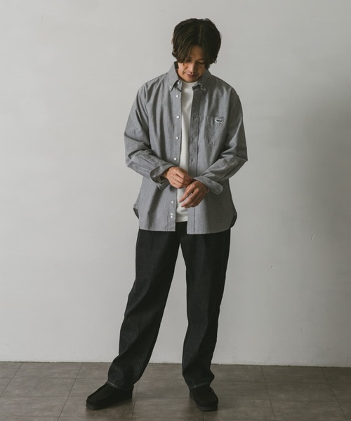 PENNEYS(ぺニーズ)の「『別注』PENNEYS×DOORS THE FOX オックス BUTTONDOWN SHIRTS(シャツ/ブラウス・メンズ・グレー/ライトブルー/ホワイト・LARGE/MEDIUM/SMALL)」の20枚目の写真