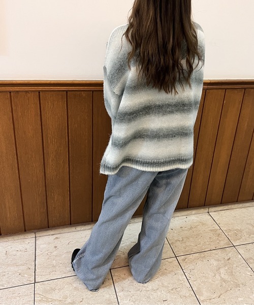 TORTE（トルテ）の「グラデーション2WAYニット（カーディガン/ボレロ・レディース・イエロー/ライトピンク/ライトグリーン/ベージュ/レッド・FREE）」の7枚目の写真