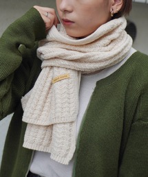 シンプル ローゲージ ニット マフラー #_