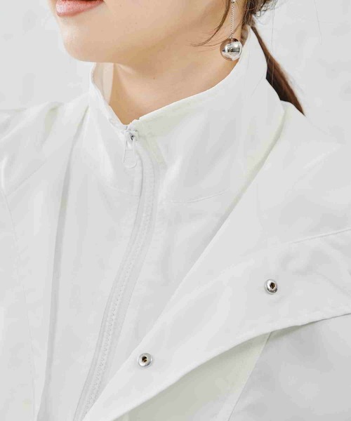 acro（アクロ）の「フード付きショート丈ブルゾン/AC1472（ブルゾン・レディース・ホワイト/カーキ/ベージュ/ブラック・ﾌﾘ-）」の11枚目の写真