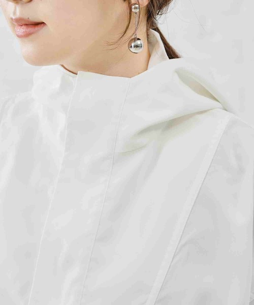 acro（アクロ）の「フード付きショート丈ブルゾン/AC1472（ブルゾン・レディース・ホワイト/カーキ/ベージュ/ブラック・ﾌﾘ-）」の12枚目の写真