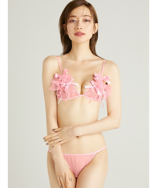 【新品未使用】ラビジュール　ブラジャー　ショーツ　セット　ピンク　現行品 Ravijour - ラヴィジュール ブラジャーショーツ C65 S ピンクの