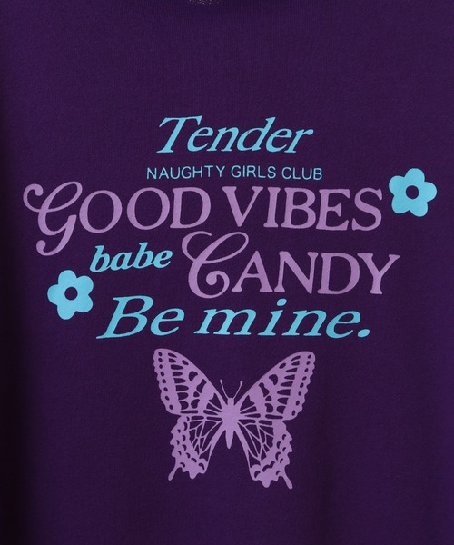 Candy Stripper（キャンディストリッパー）の「NAUGHTY GIRLS CLUB SWEAT フーディー（スウェット・レディース・パープル/ホワイト/ブラック・2）」の11枚目の写真