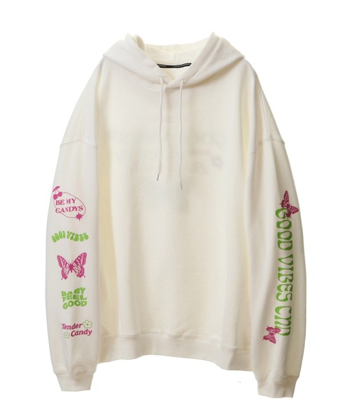 Candy Stripper（キャンディストリッパー）の「NAUGHTY GIRLS CLUB SWEAT フーディー（スウェット・レディース・パープル/ホワイト/ブラック・2）」の10枚目の写真