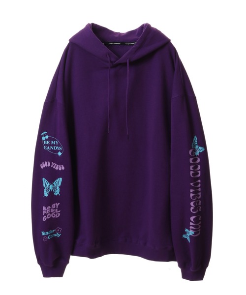 Candy Stripper（キャンディストリッパー）の「NAUGHTY GIRLS CLUB SWEAT フーディー（スウェット・レディース・パープル/ホワイト/ブラック・2）」の9枚目の写真