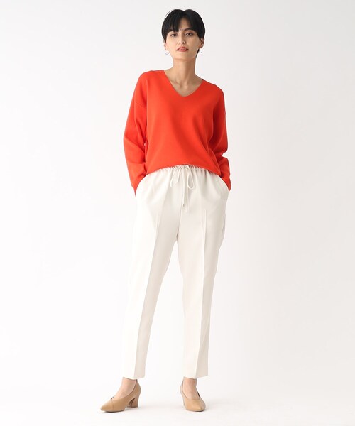 OPAQUE.CLIP（オペークドットクリップ）の「◆ストレッチダブルクロス イージーテーパードパンツ（その他パンツ・レディース・アイボリー/ブラック/ベージュ/オレンジ・40/38/36/34/42）」の18枚目の写真