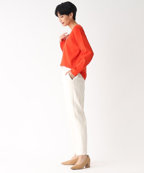 OPAQUE.CLIP（オペークドットクリップ）の「◆ストレッチダブルクロス イージーテーパードパンツ（その他パンツ・レディース・アイボリー/ブラック/ベージュ/オレンジ・40/38/36/34/42）」の19枚目の写真