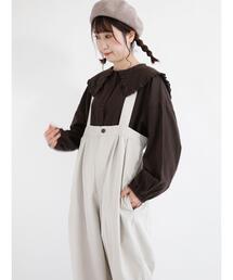 Samansa Mos2 | フリルレース付セーラー襟チュニック(チュニック)