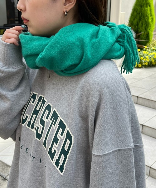 DISCOAT（ディスコート）の「カラーストール（ストール/ショール・レディース・グレー/アイボリー/ブラウン/グリーン/オレンジ・FREE）」の7枚目の写真