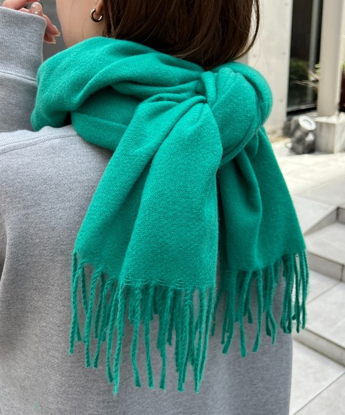 DISCOAT（ディスコート）の「カラーストール（ストール/ショール・レディース・グレー/アイボリー/ブラウン/グリーン/オレンジ・FREE）」の19枚目の写真