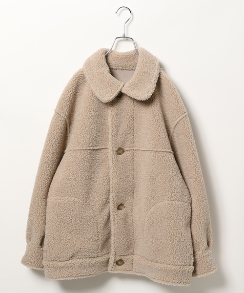 GLOBAL WORK(グローバルワーク)の「リバーシブルムートンコート/AND YUA ANY/162467(ムートンコート・キッズ・ブラウン系その他5/ベージュ系その他2・150cm/160cm)」の14枚目の写真