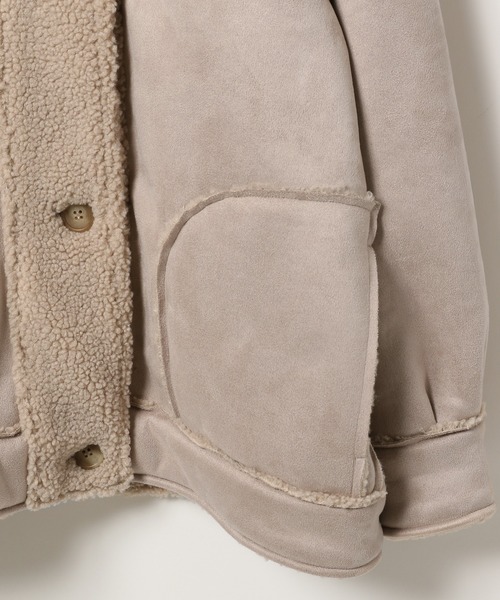 GLOBAL WORK(グローバルワーク)の「リバーシブルムートンコート/AND YUA ANY/162467(ムートンコート・キッズ・ブラウン系その他5/ベージュ系その他2・150cm/160cm)」の16枚目の写真