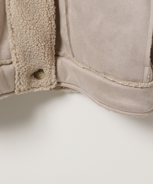 GLOBAL WORK(グローバルワーク)の「リバーシブルムートンコート/AND YUA ANY/162467(ムートンコート・キッズ・ブラウン系その他5/ベージュ系その他2・150cm/160cm)」の12枚目の写真