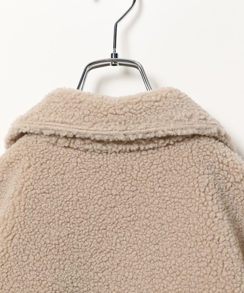 GLOBAL WORK(グローバルワーク)の「リバーシブルムートンコート/AND YUA ANY/162467(ムートンコート・キッズ・ブラウン系その他5/ベージュ系その他2・150cm/160cm)」の4枚目の写真