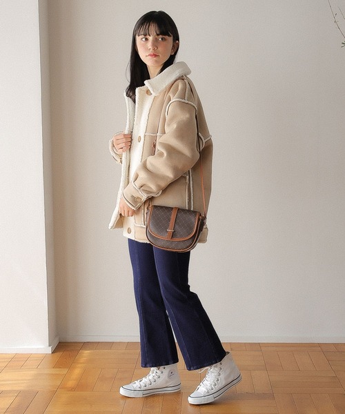 GLOBAL WORK(グローバルワーク)の「リバーシブルムートンコート/AND YUA ANY/162467(ムートンコート・キッズ・ブラウン系その他5/ベージュ系その他2・150cm/160cm)」の21枚目の写真