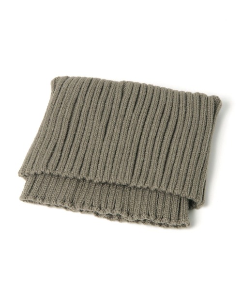 LAKOLE（ラコレ）の「リブニットスヌード / 347763（ネックウォーマー/スヌード・レディース・カーキ/グレー/オフホワイト/ブラウン・FREE）」の8枚目の写真