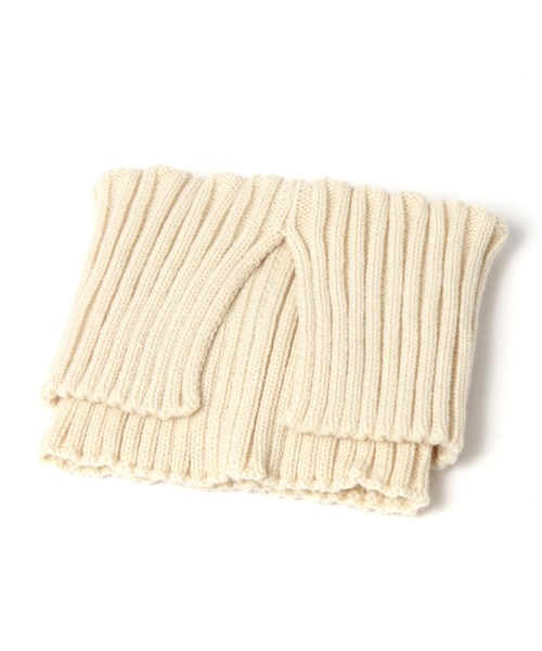 LAKOLE（ラコレ）の「リブニットスヌード / 347763（ネックウォーマー/スヌード・レディース・カーキ/グレー/オフホワイト/ブラウン・FREE）」の17枚目の写真