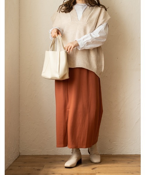 chocomee（チョコミー）の「2way hand bag/ツーウェイハンドバッグ（ハンドバッグ・レディース・アイボリー/ブラウン・FREE）」の3枚目の写真