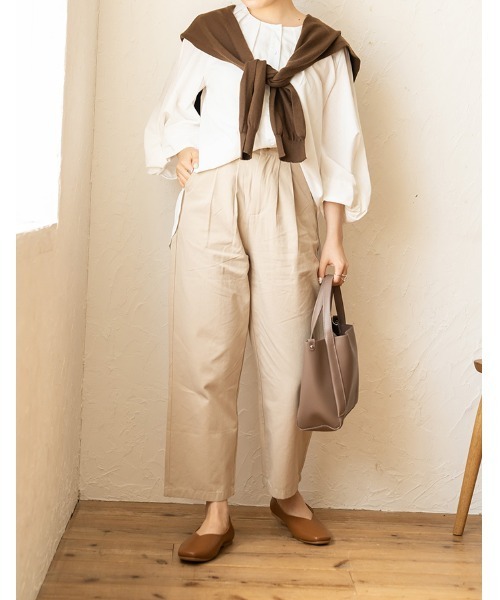 chocomee（チョコミー）の「2way hand bag/ツーウェイハンドバッグ（ハンドバッグ・レディース・アイボリー/ブラウン・FREE）」の5枚目の写真