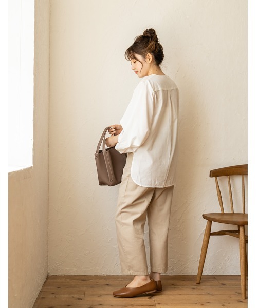 chocomee（チョコミー）の「2way hand bag/ツーウェイハンドバッグ（ハンドバッグ・レディース・アイボリー/ブラウン・FREE）」の16枚目の写真