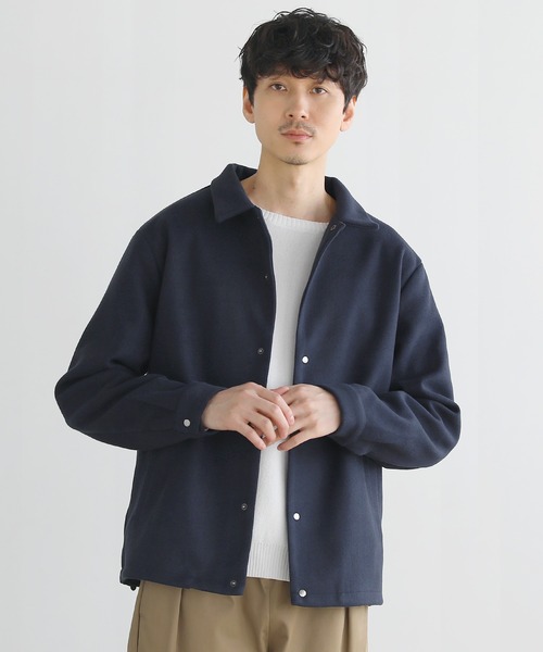 THE CASUAL（カジュアル）の「ルーズベーシックメルトンコーチジャケット（ブルゾン・メンズ・ブラウン/チャコールグレー/モカ/ブラック/グレー/ブルーグレー/オフホワイト/ネイビー・L/M/XL/S）」の8枚目の写真