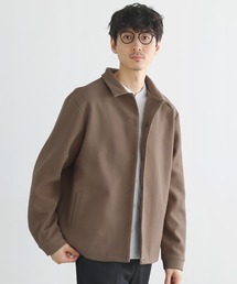 ルーズベーシックメルトンコーチジャケット